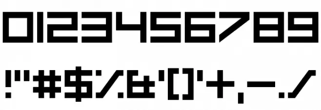 Make Me A Cyborg フォント その他の文字