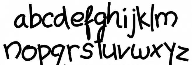 Make My Day Font LOWERCASE