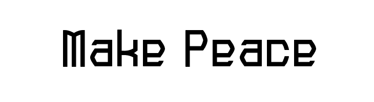 Make Peace  Скачать бесплатные шрифты