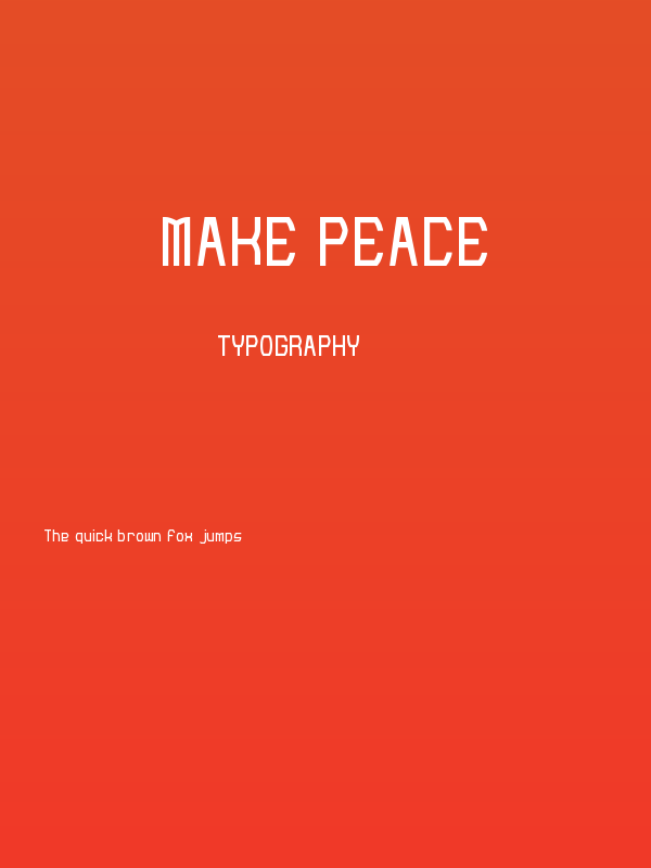 Make Peace Poster