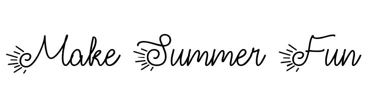 Make Summer Fun  フリーフォントのダウンロード