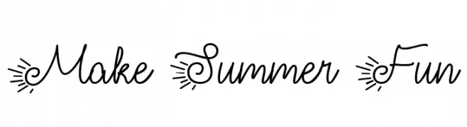Make Summer Fun  les polices de caractères gratuit tlcharger