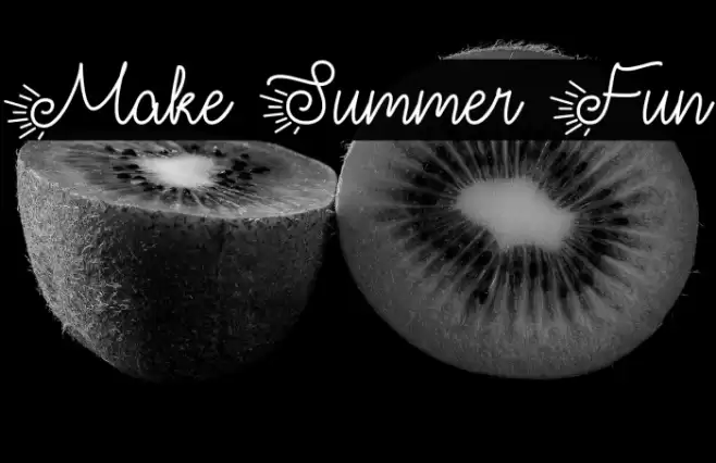Make Summer Fun Font examples