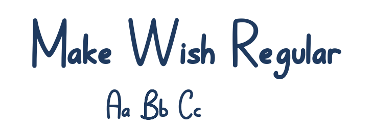 Make Wish Regular Font Preview