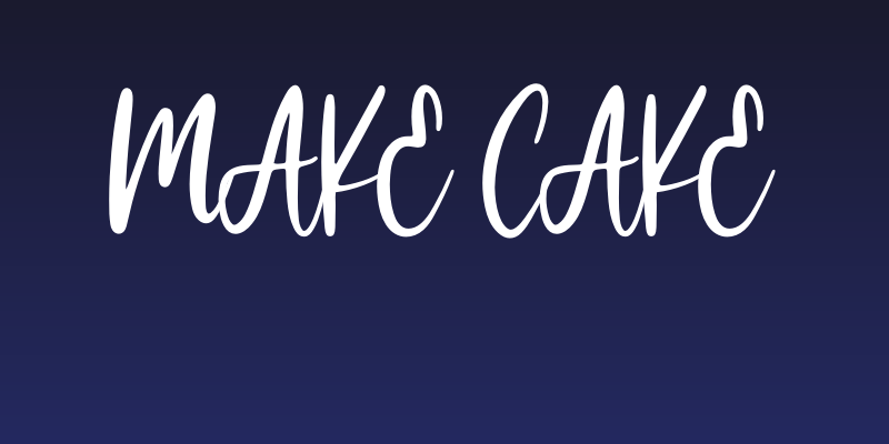 Make cake Social Header