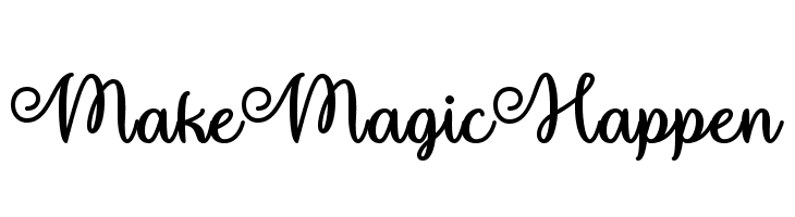 MakeMagicHappen Font
