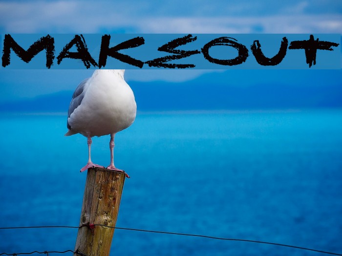 MakeOut Font examples