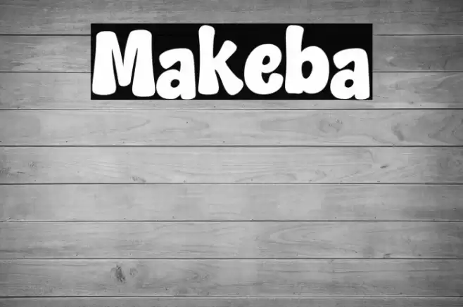 Makeba Font examples