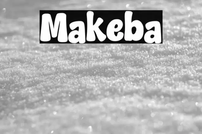 Makeba Font examples