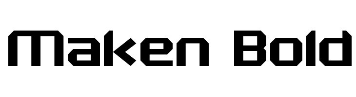 Maken Bold Font
