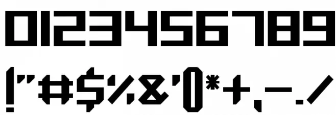 Maken Bold Font OTHER CHARS