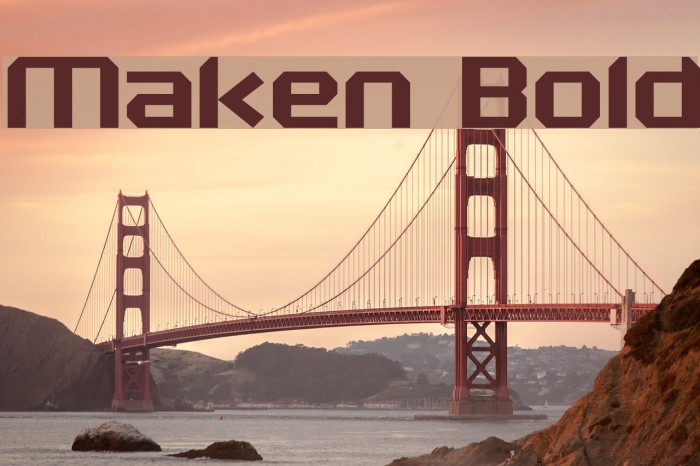 Maken Bold Font examples