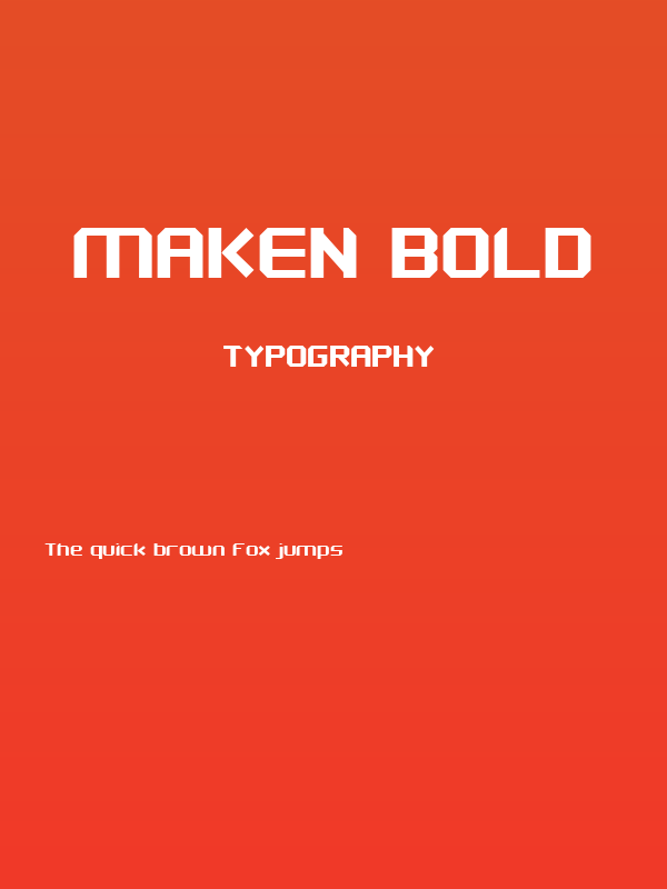 Maken Bold Poster