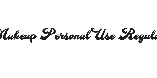 Makeup Personal Use Regular Logo