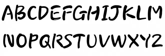 Makgeolli Font Litere mari