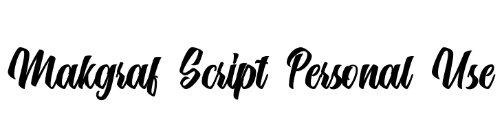Makgraf Script Personal Use  baixar fontes gratis