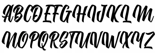 Makgraf Script Personal Use 字体 大写