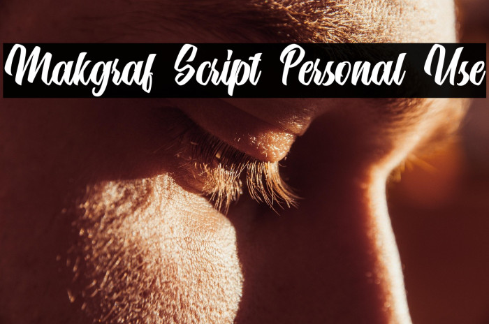 Makgraf Script Personal Use Example 1