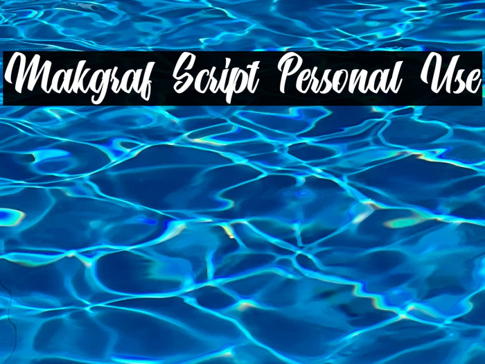 Makgraf Script Personal Use Example 2