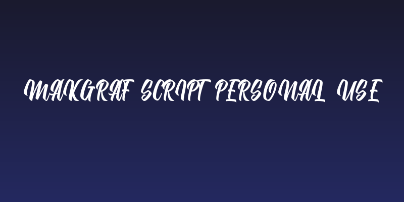 Makgraf Script Personal Use Social Header
