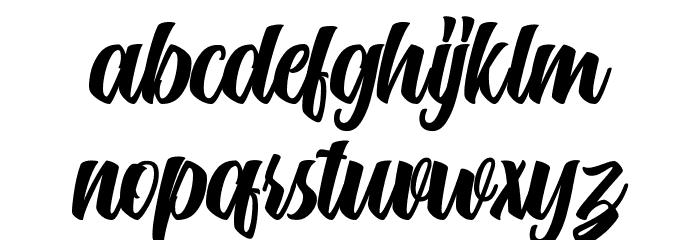 Makgraf Script Personal Use Font LOWERCASE