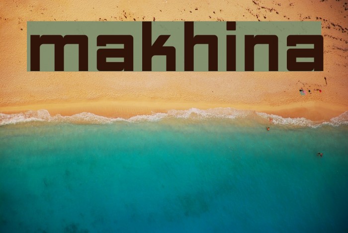 Makhina Font examples