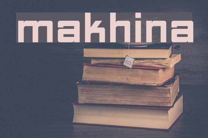 Makhina Font examples