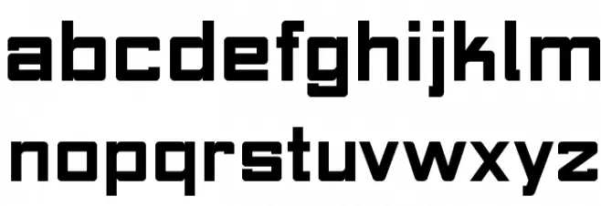 Makhina फ़ॉन्ट लोअरकेस