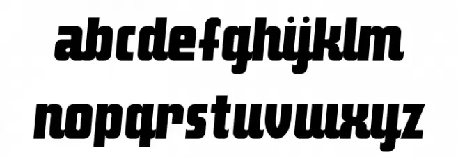 Makimango Oblique Schriftart Kleinbuchstaben