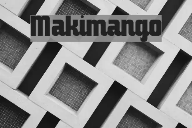 Makimango Font examples