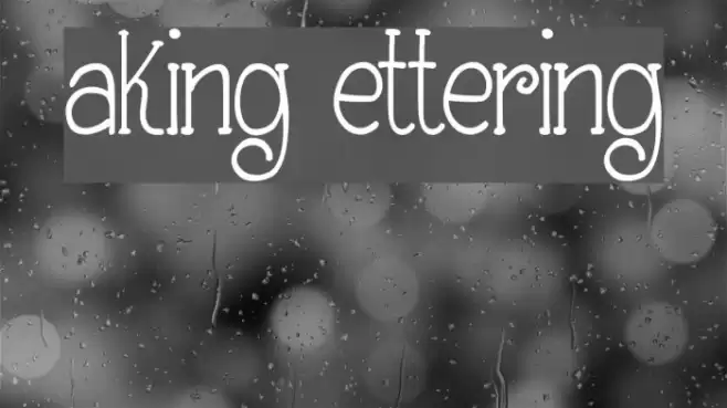 Making Lettering_DEMO Font examples