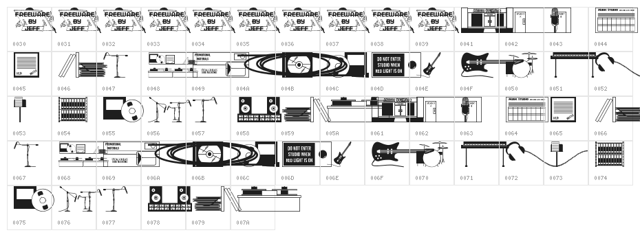 Making Music JL Character Map