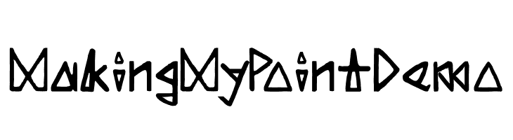 Making My Point Demo Font
