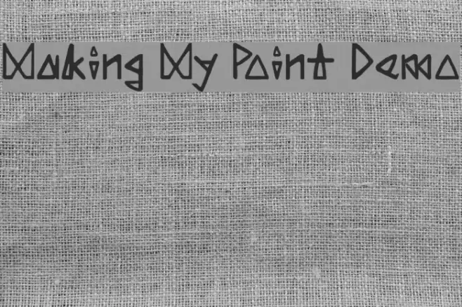 Making My Point Demo Font examples