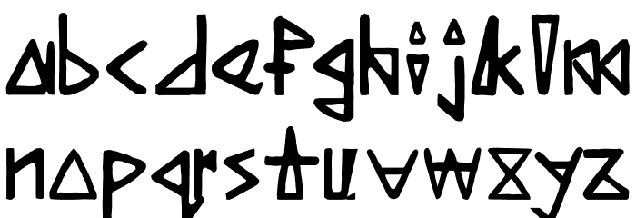 Making My Point Demo Font LOWERCASE