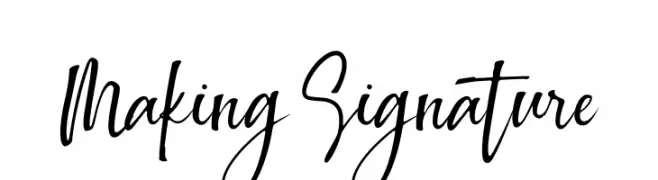 Making Signature  Скачать бесплатные шрифты