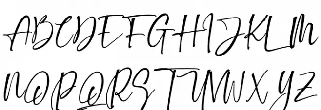 Making Signature Шрифта ВЕРХНИЙ