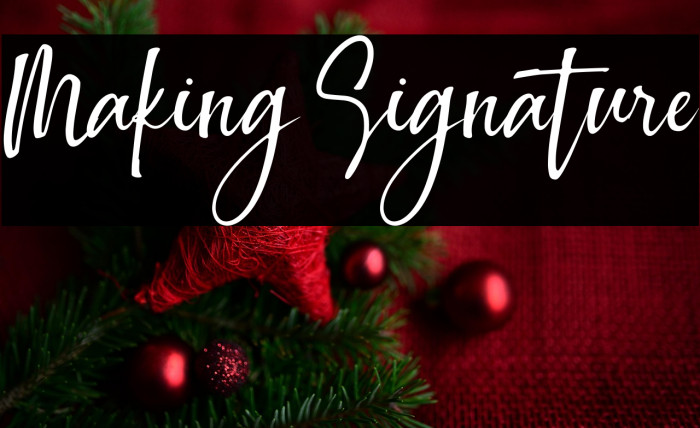 Making Signature Example 2