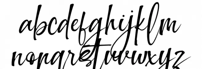 Making Signature Schriftart Kleinbuchstaben