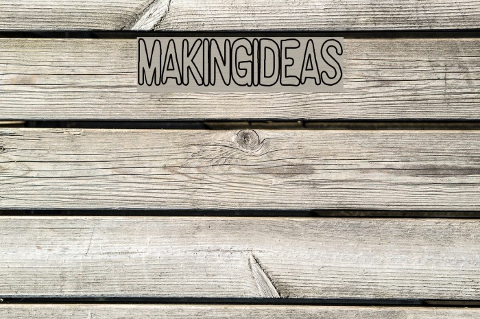 MakingIdeas Font examples