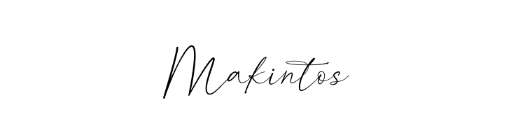 Makintos  免费字体下载