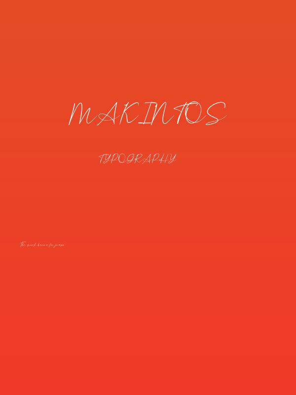 Makintos Poster
