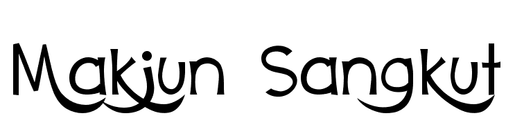 Makjun Sangkut  Descarca Fonturi Gratis