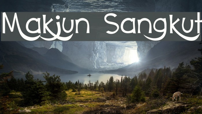 Makjun Sangkut Font examples
