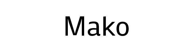 Mako Font Download For Free Ffonts Net