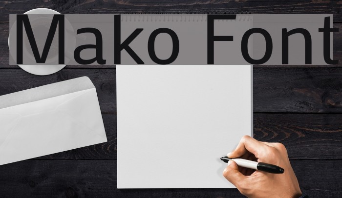 Mako Font examples