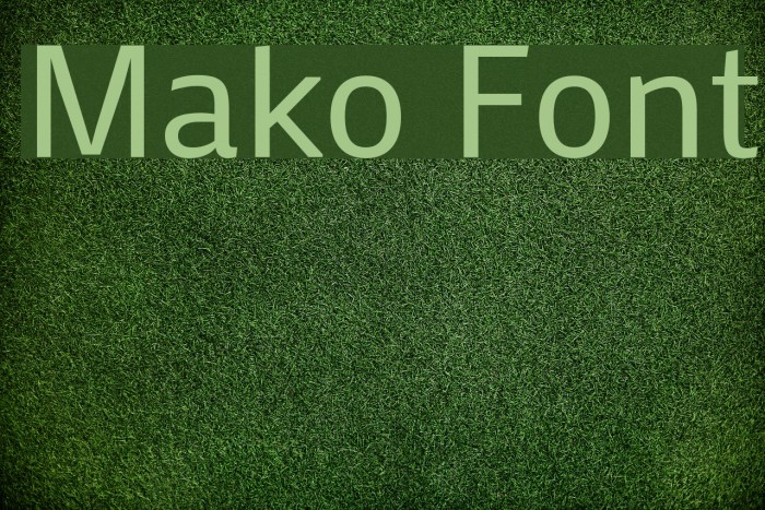 Mako Font examples