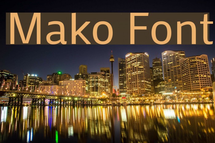 Mako Font examples