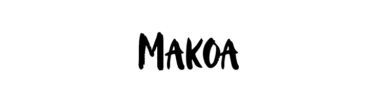 Mako Font LOWERCASE