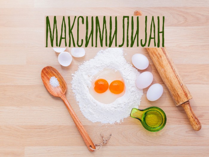 Maksimilijan Font examples
